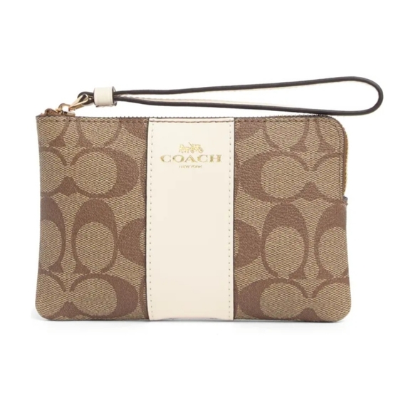 Brand New Coach Leather Strap Monogram Wristlet. Still wrapped! Gorgeous! NWOT. - Picture 7 of 7